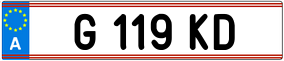 Trailer License Plate